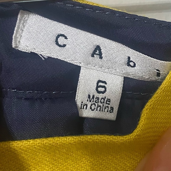 CAbi #992 Curry Pencil Yellow Knee Length Career Skirt - Picture 4 of 5